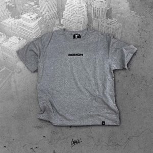 POLERA BOXY FIT TRAMA - Gris, L