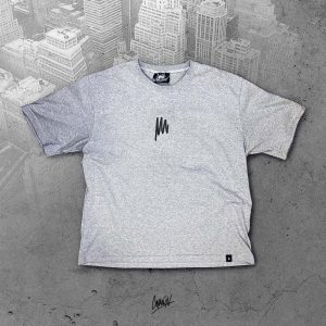 POLERA BOXY FIT ORIGEN - Gris, L
